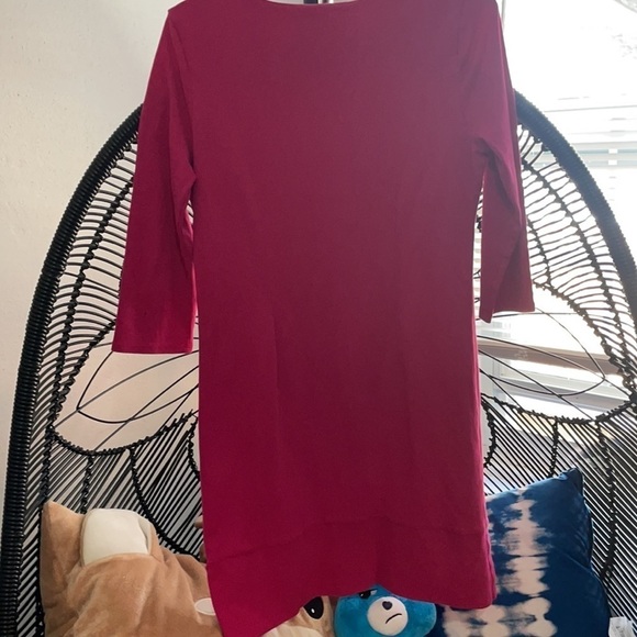 New York & Company Fuchsia Cotton size Small g - Picture 5 of 6